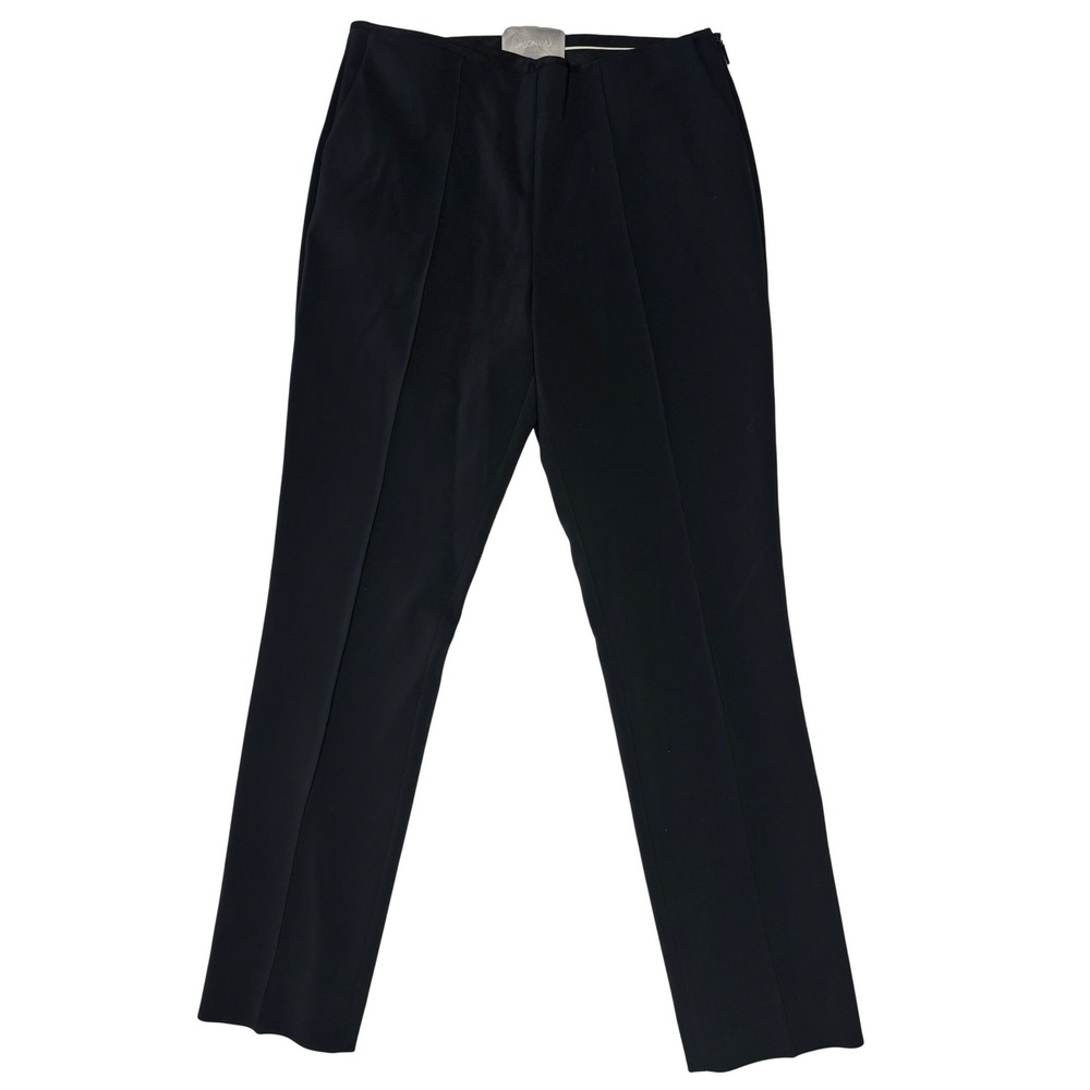 Jason Wu Black Seamed Straight Leg Trousers Pants Size 10